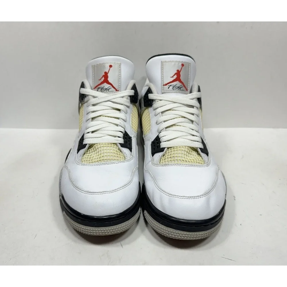 Nike Air‎ Jordan 4 IV Retro White Cement Gray 2016 840606-192 Og Men's Size 14